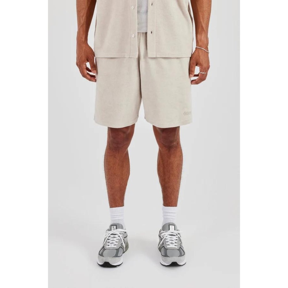 Cernucci Terry Towelling Relaxed Shorts Beige Large‎